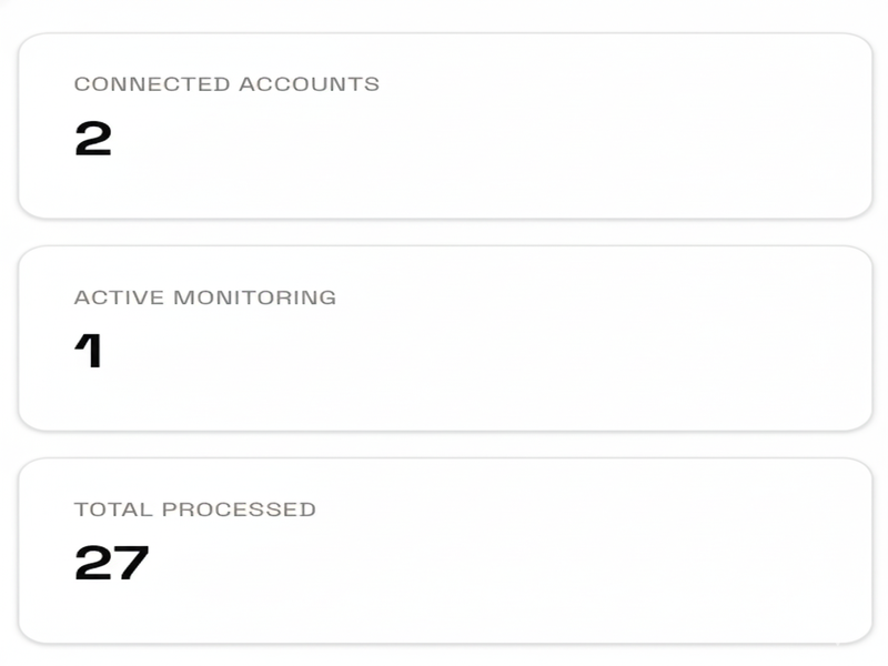 All Your Inboxes. One Place. UI preview
